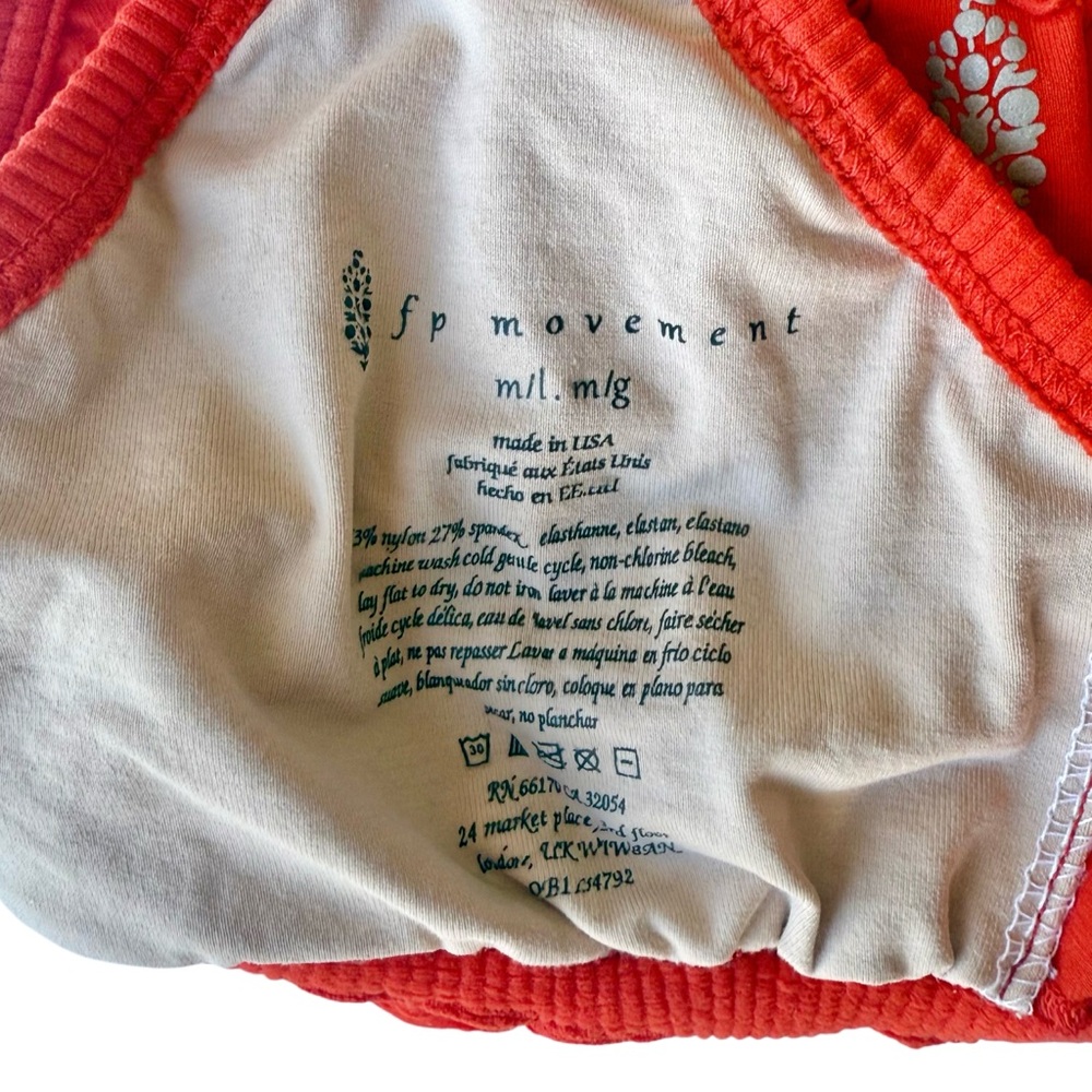 FP Boho Red Sports Bra - Picture 6 of 9